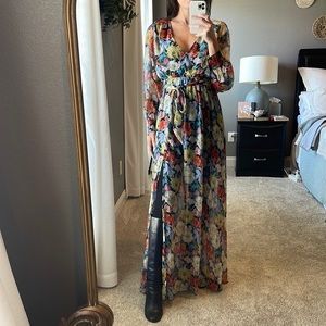 Floral AaKaa maxi dress